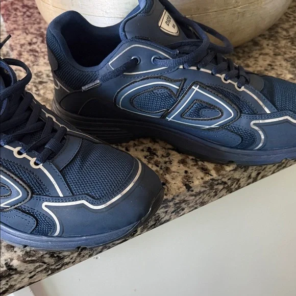 Dior Men's Navy Blue Athletic Sneakers - Picture 9 of 11